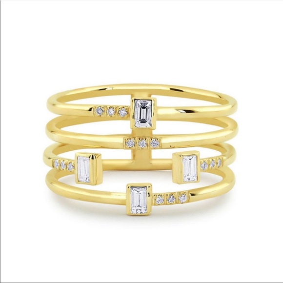 *NEW*18K Yellow Gold Gorgeous Diamond Ring - Picture 5 of 6